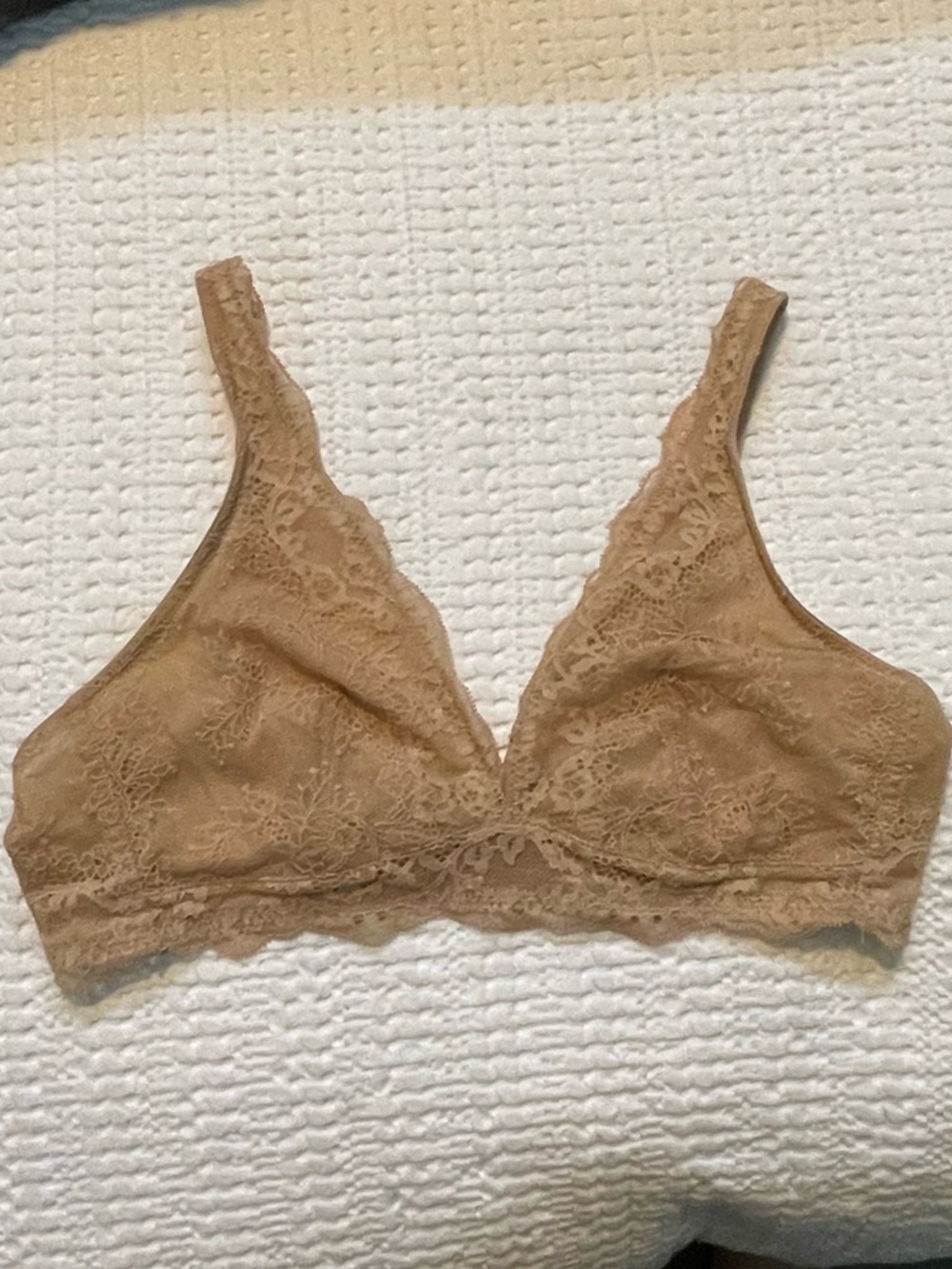 GAP Body Lace Bralette - Nude Lace Wireless Bra